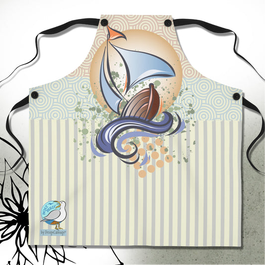 Sailboat Graphic Apron - BoatBird® Collection