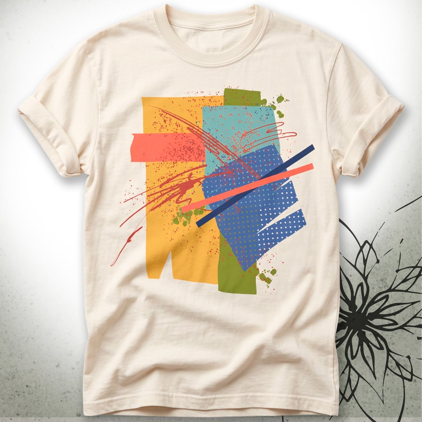 Abstract Colorblock Graphic T-Shirt — Brush&Pen® Collection