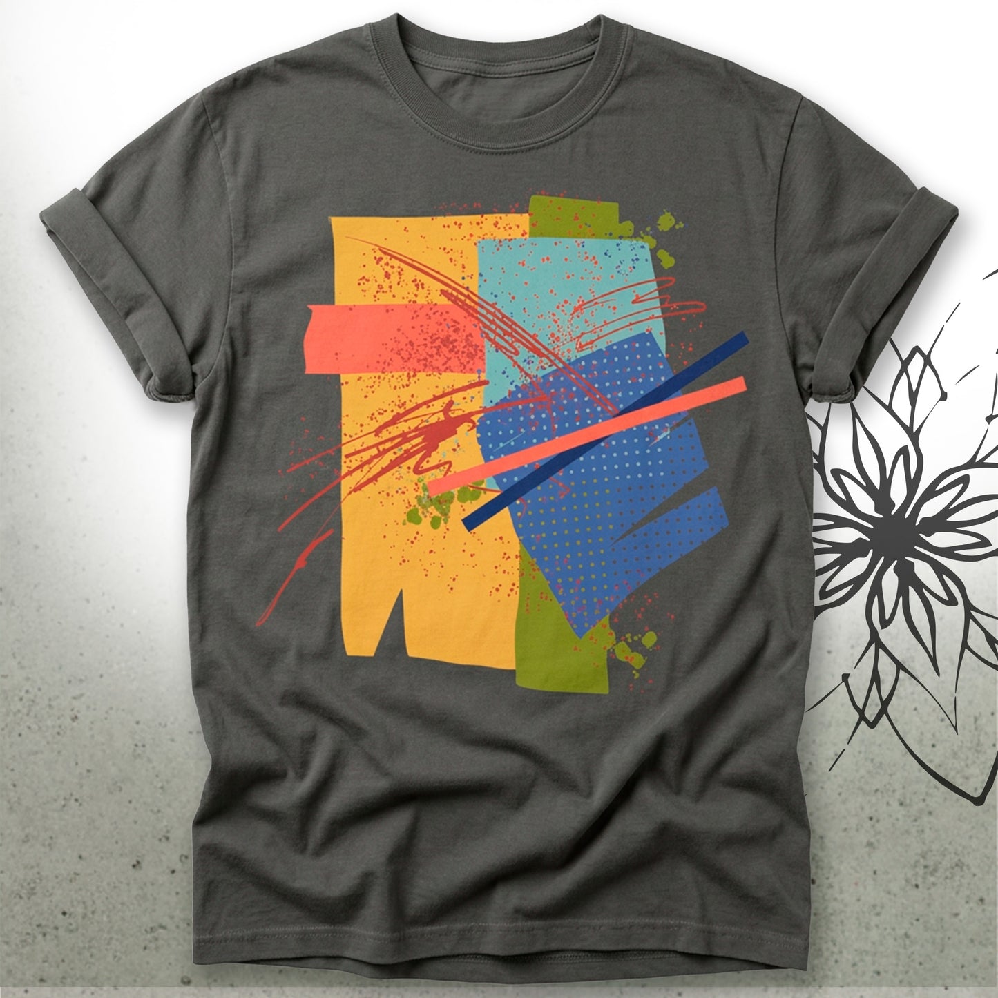 Abstract Colorblock Graphic T-Shirt — Brush&Pen® Collection