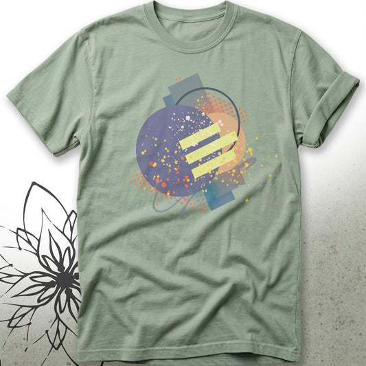 Abstract Retro Geometric Unisex Graphic T-Shirt - Brush&Pen® Collection