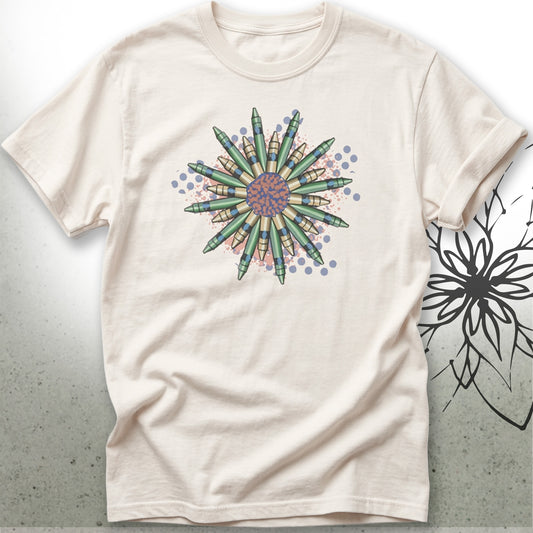 Crayon Mandala Unisex Graphic T-Shirt — Brush&Pen® Collection