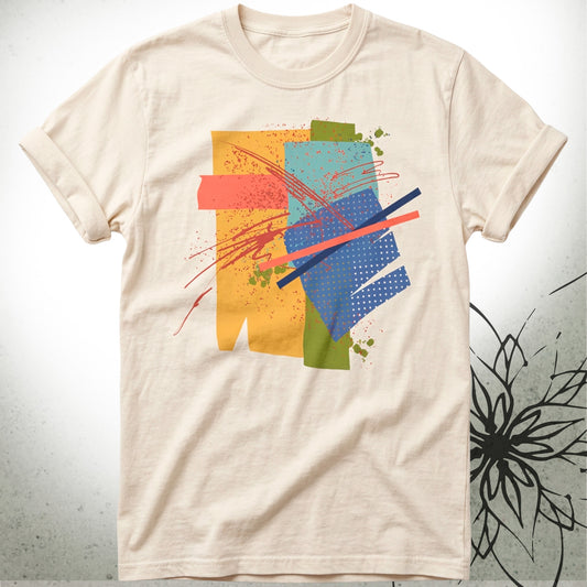 Abstract Colorblock Unisex Graphic T-Shirt — Brush&Pen® Collection