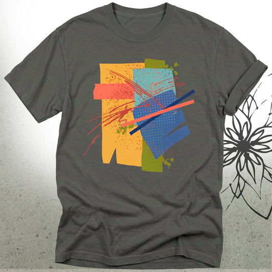 Abstract Colorblock Unisex Graphic T-Shirt — Brush&Pen® Collection