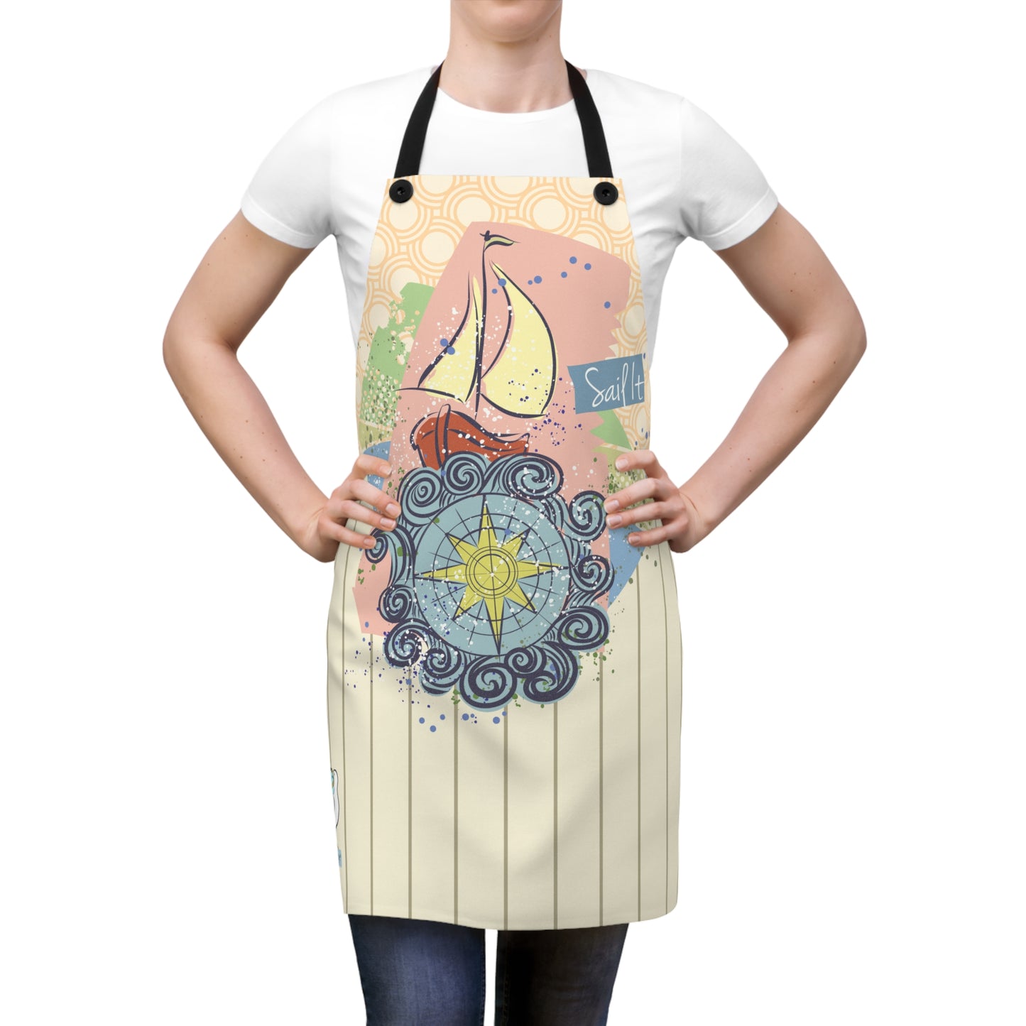 Sailboat Graphic Apron - BoatBird® Collection