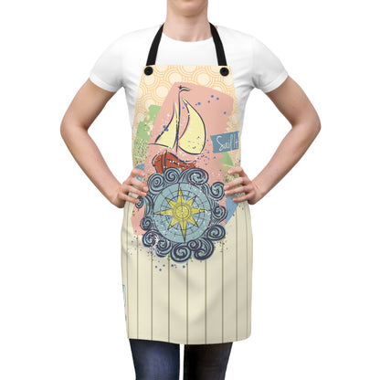 Sailboat Graphic Apron - BoatBird® Collection