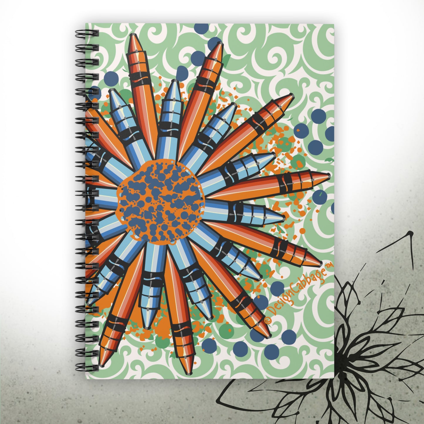 Crayon Mandala Graphic Notebook - Brush&Pen™ Collection
