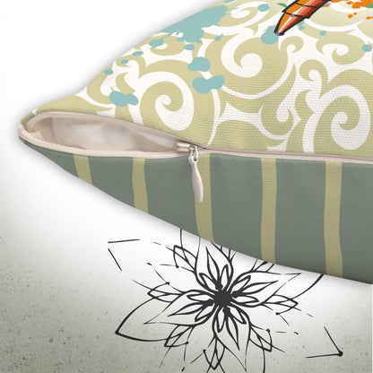 Crayon Mandala Graphic Throw Pillow - Brush&Pen™ Collection