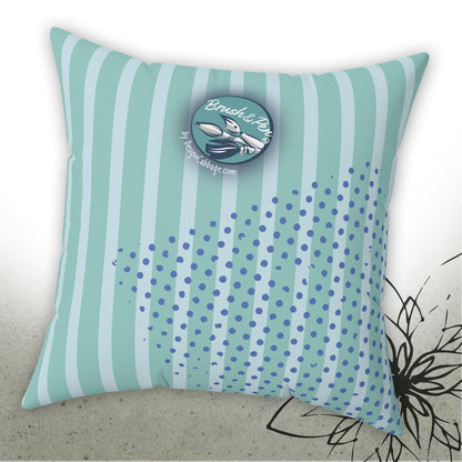 Colorful Abstract Art Graphic Throw Pillow - Brush&Pen™ Collection