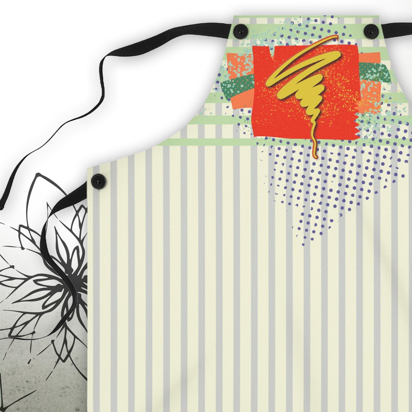 Abstract Art Whirlwind Graphic Apron - Brush&Pen® Collection
