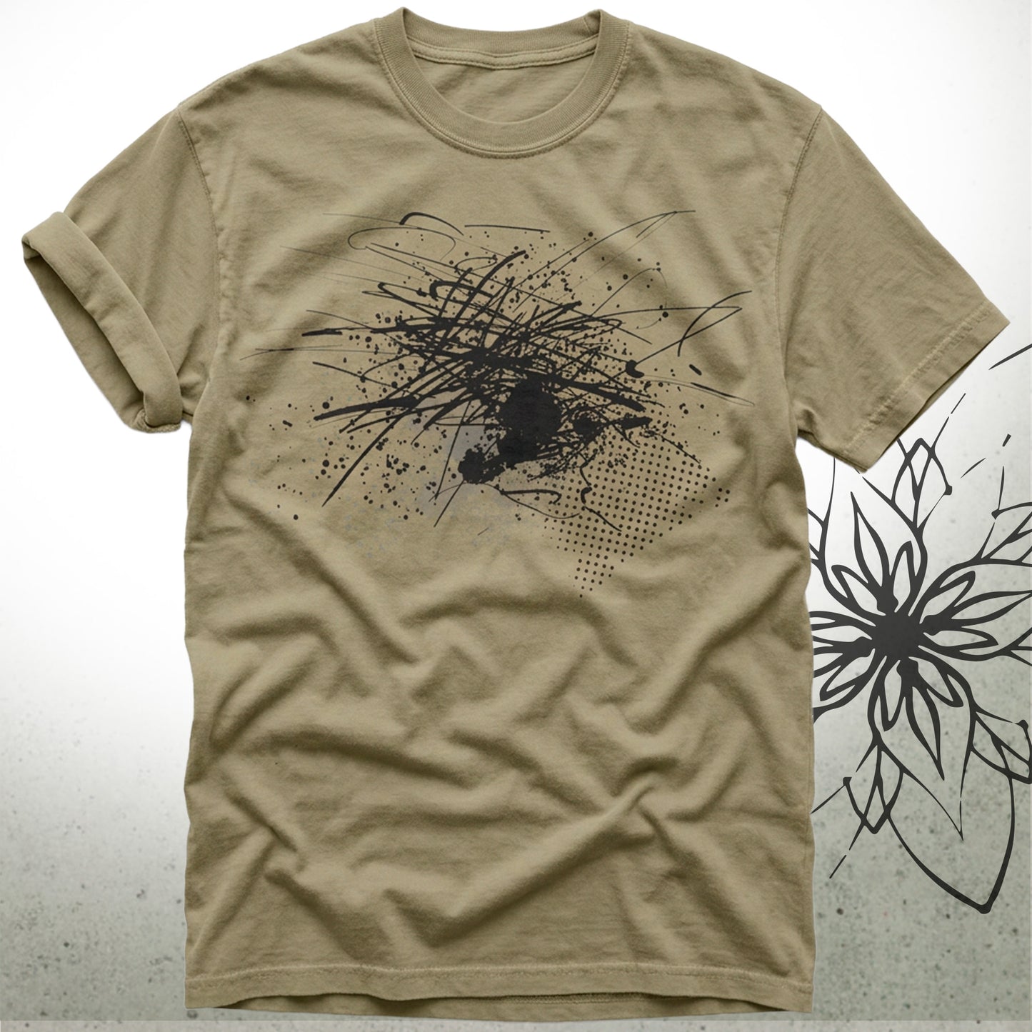 Abstract Ink Splash Unisex Graphic T-Shirt | Brush&Pen® Collection