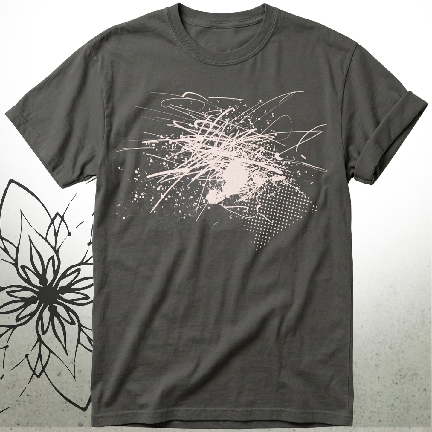Abstract Ink Splash Unisex Graphic T-Shirt | Brush&Pen® Collection