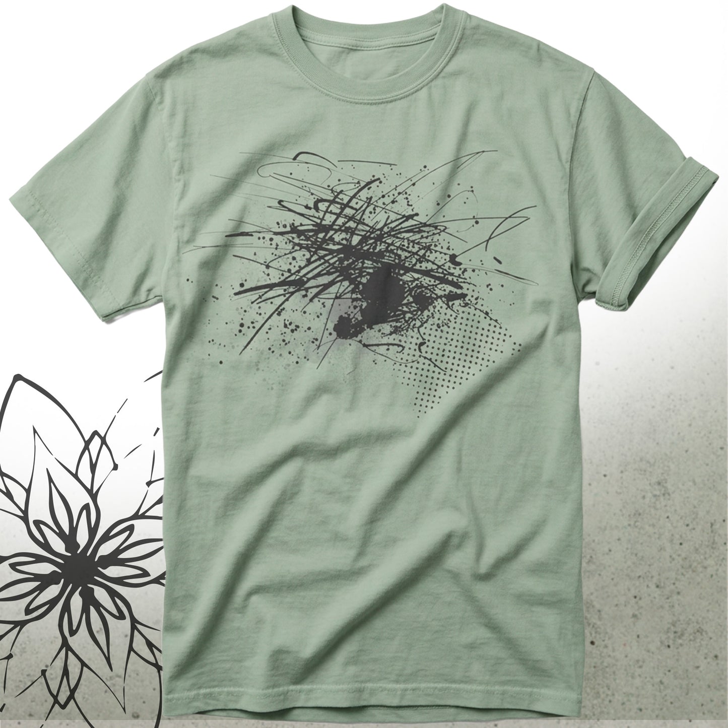 Abstract Ink Splash Unisex Graphic T-Shirt | Brush&Pen® Collection