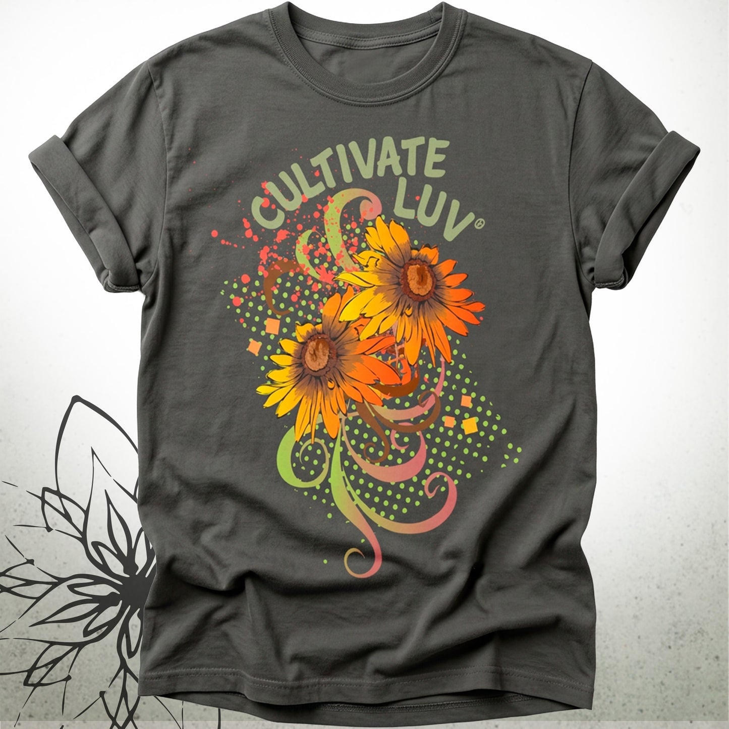 Cultivate Luv Sunflower Unisex Graphic T-Shirt — CultivateLuv® Collection