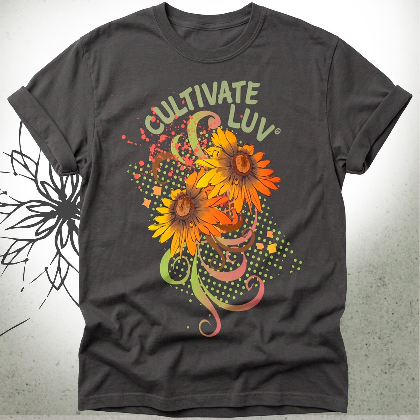 Cultivate Luv Sunflower Unisex Graphic T-Shirt — CultivateLuv® Collection