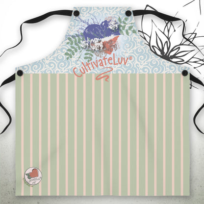 Garden Heart Graphic Apron - CultivateLuv® Collection