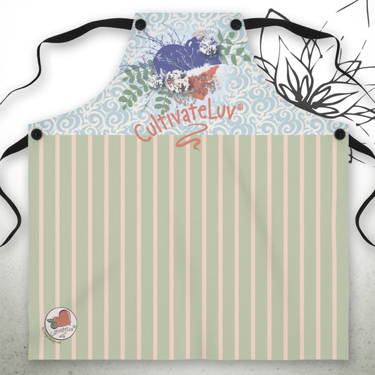 Garden Heart Graphic Apron - CultivateLuv® Collection