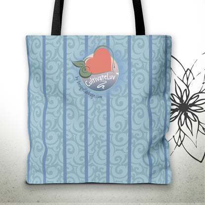 Garden Heart Graphic Tote Bag — CultivateLuv™ Collection