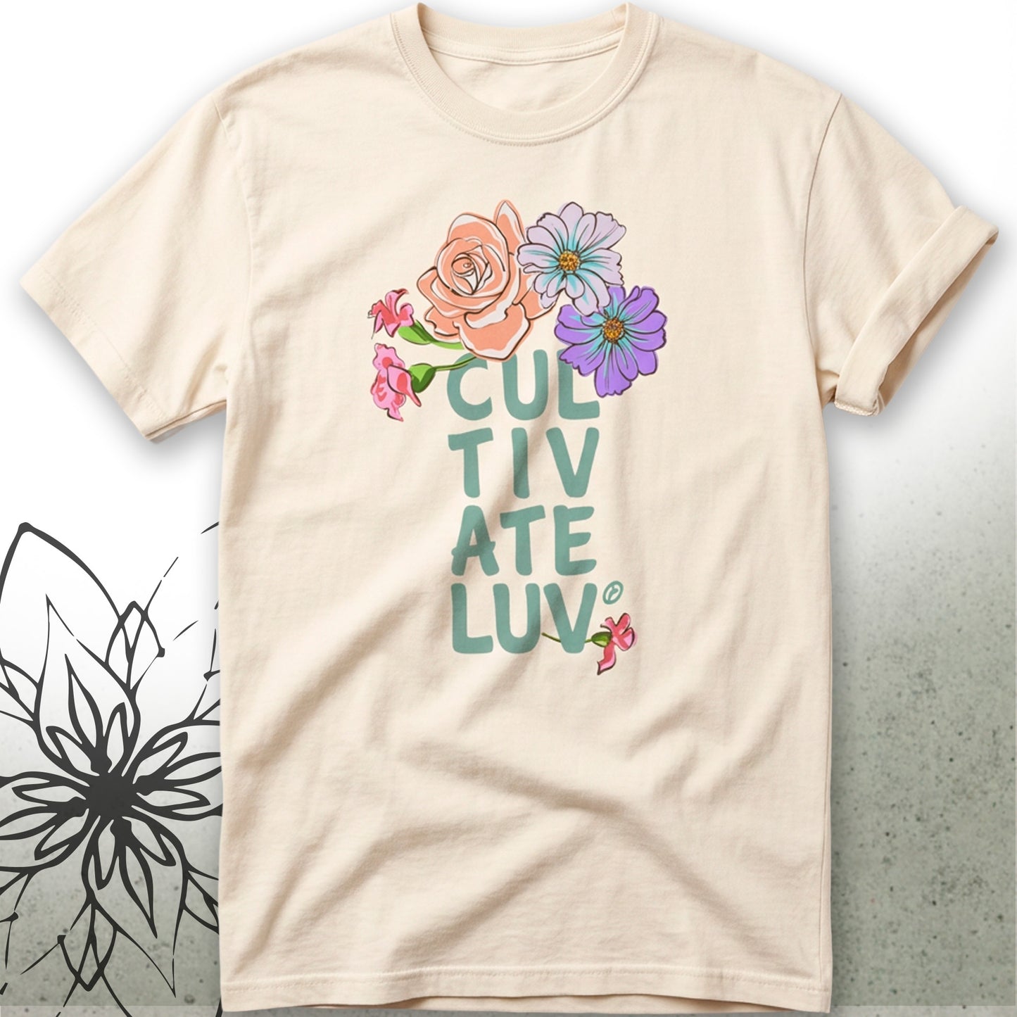 Garden-Inspired Graphic T‑Shirt — CultivateLuv® Collection