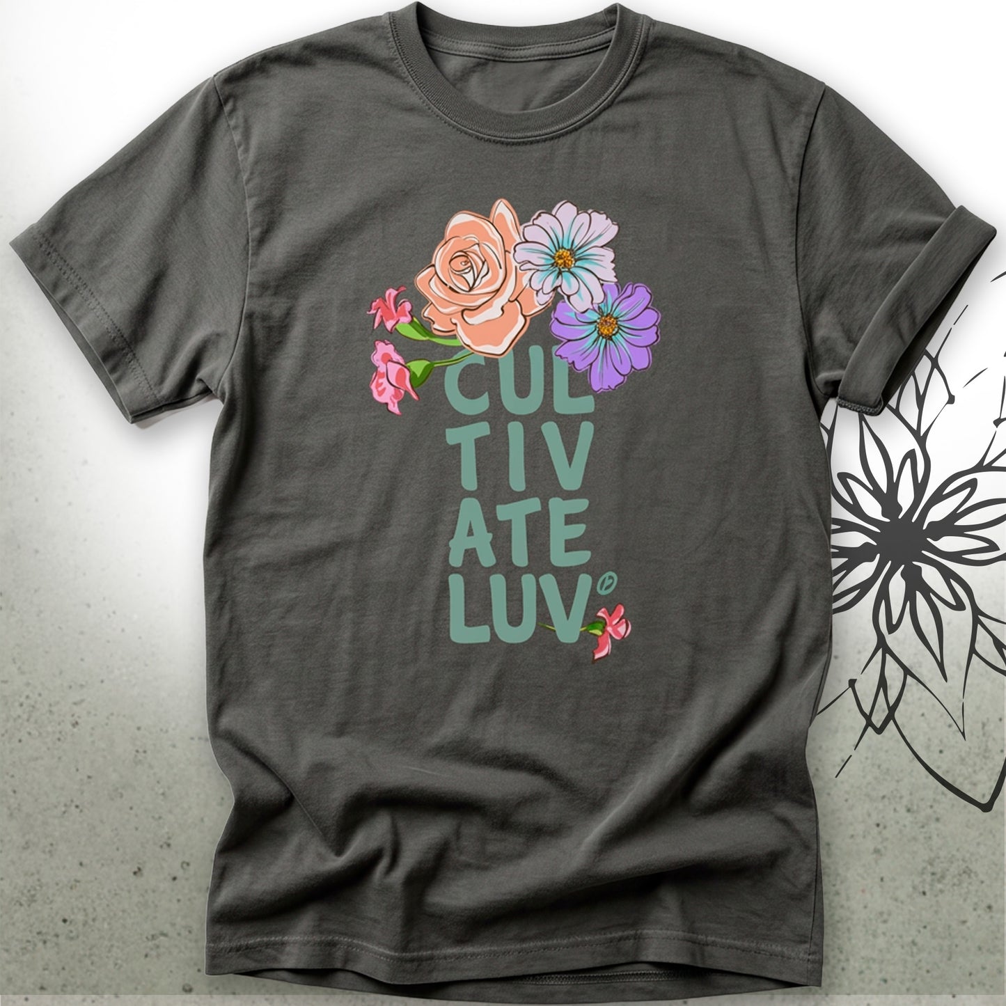 Garden-Inspired Graphic T‑Shirt — CultivateLuv® Collection