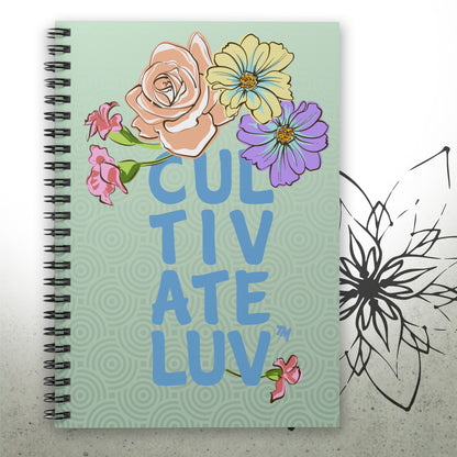 Love Garden Flower Graphic Notebook - CultivateLuv™ Collection