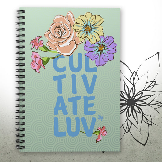 Love Garden Flower Graphic Notebook - CultivateLuv™ Collection