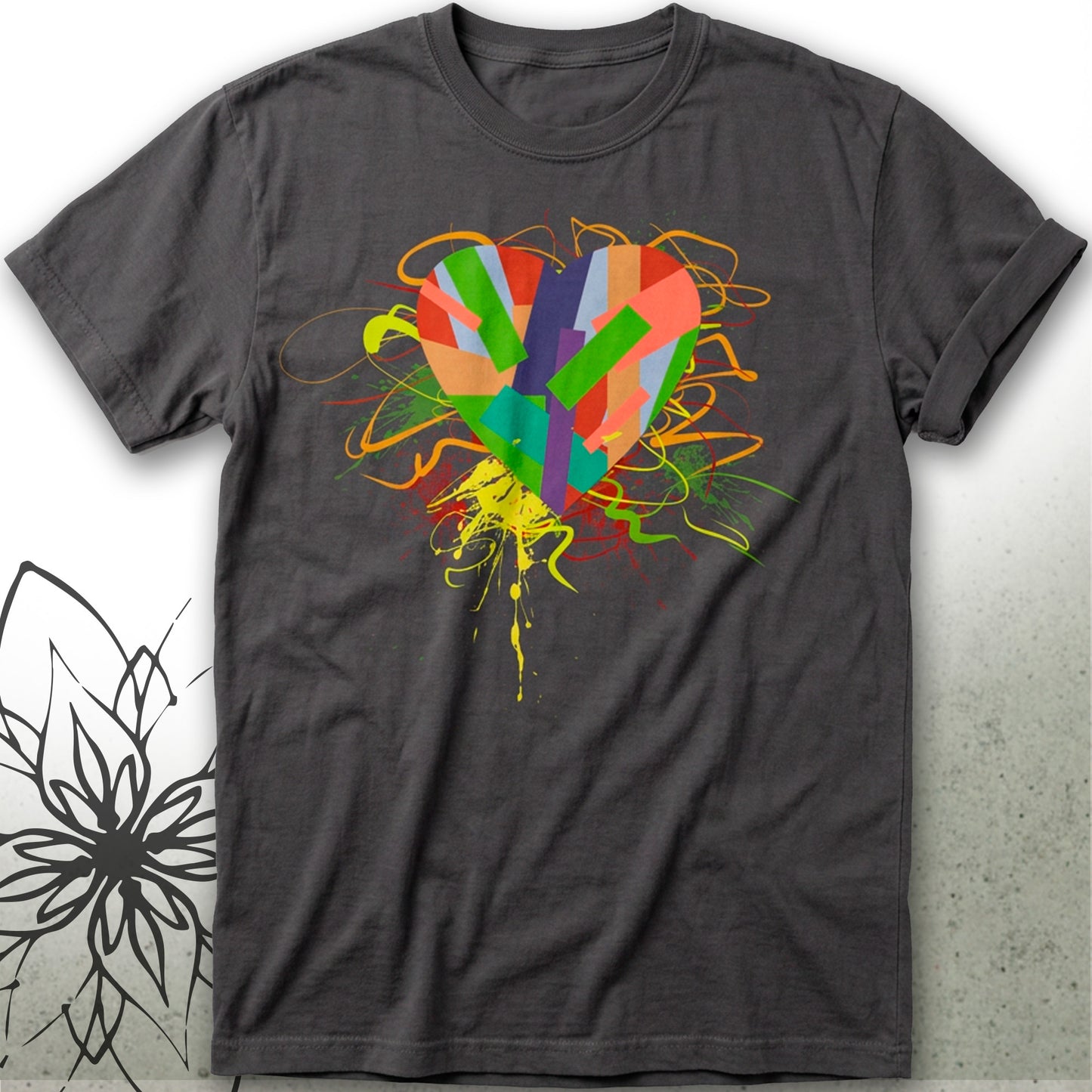 Artistic Graffiti Love Unisex Graphic T-Shirt — CultivateLuv® Collection
