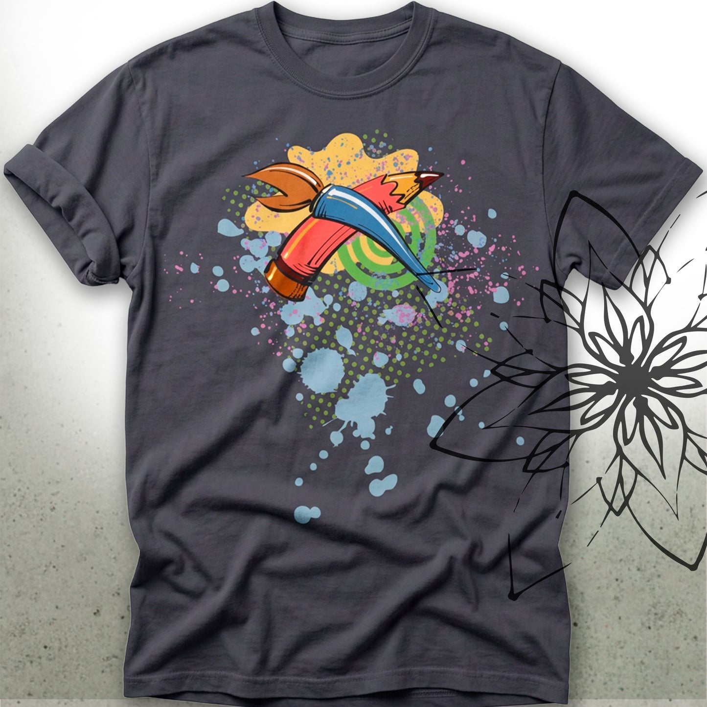 Splash Art Unisex Graphic T-Shirt — Brush&Pen® Collection