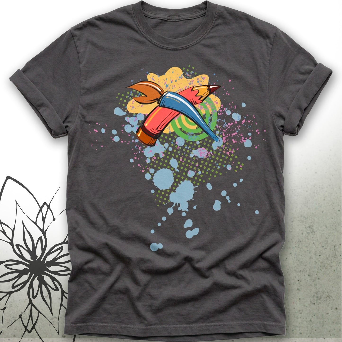 Splash Art Unisex Graphic T-Shirt — Brush&Pen® Collection