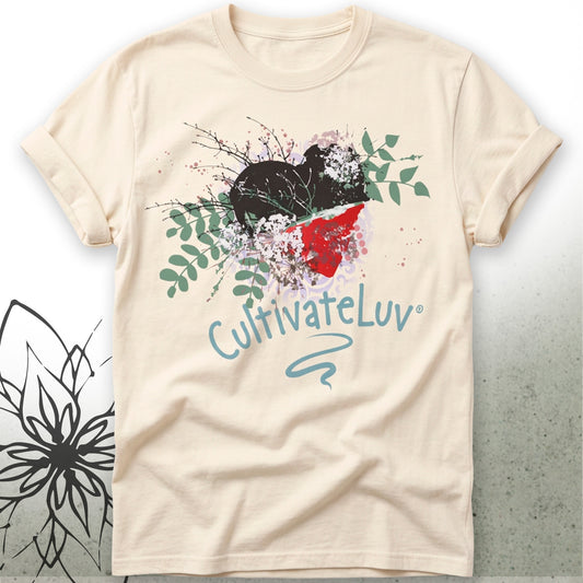 Floral Heart Unisex Graphic T-Shirt Tee — CultivateLuv® Collection