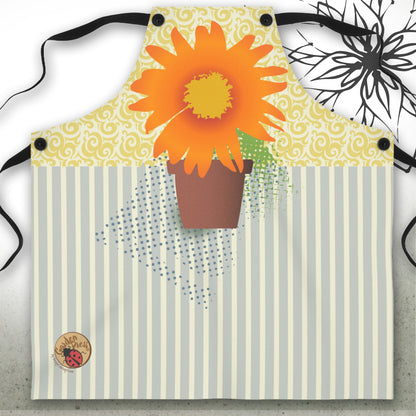 Garden Daisy Graphic Apron - GardenPress® Collection