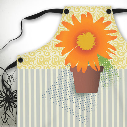 Garden Daisy Graphic Apron - GardenPress® Collection