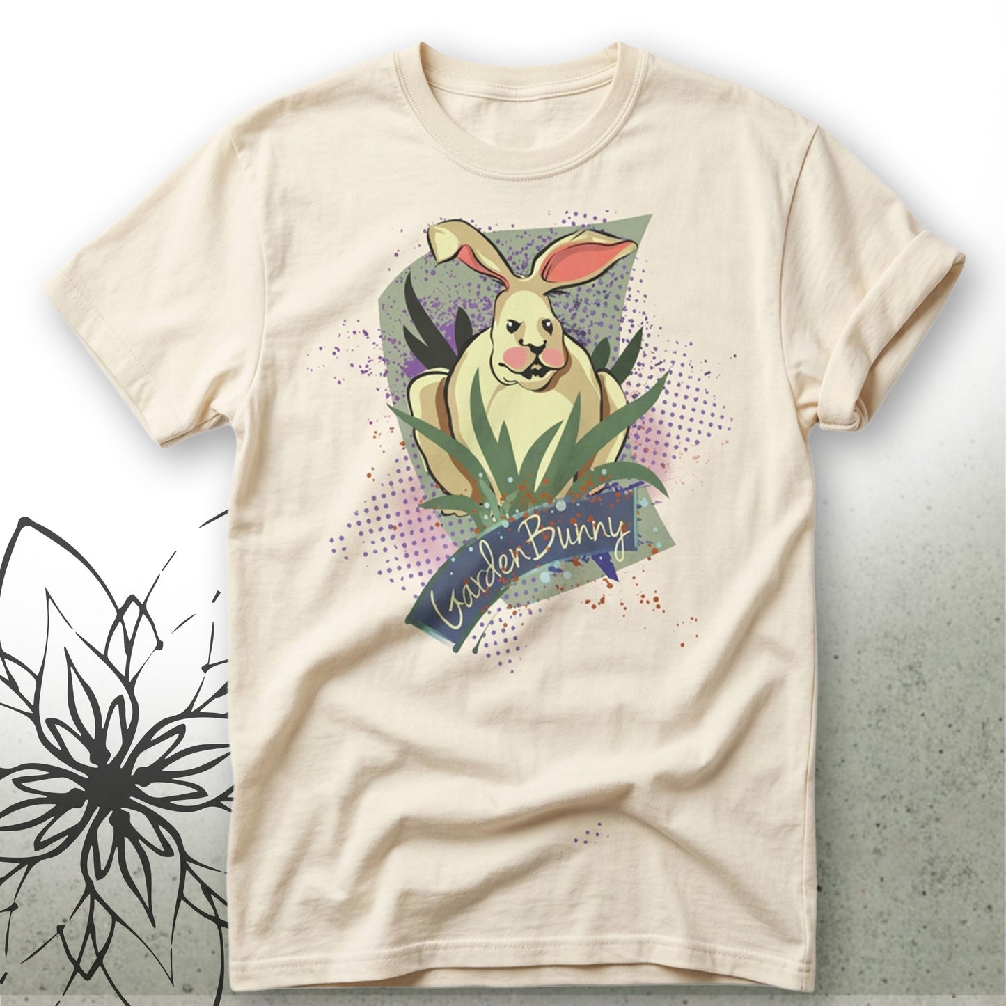 Garden Bunny Unisex Graphic T-Shirt Tee — GardenPress® Collection
