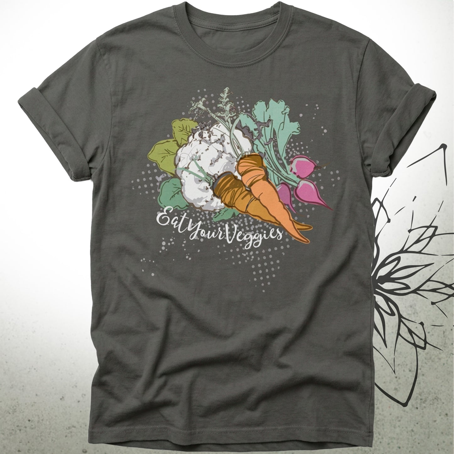 Veggie Garden Unisex Graphic T-Shirt Tee — I Be Vegan® Collection