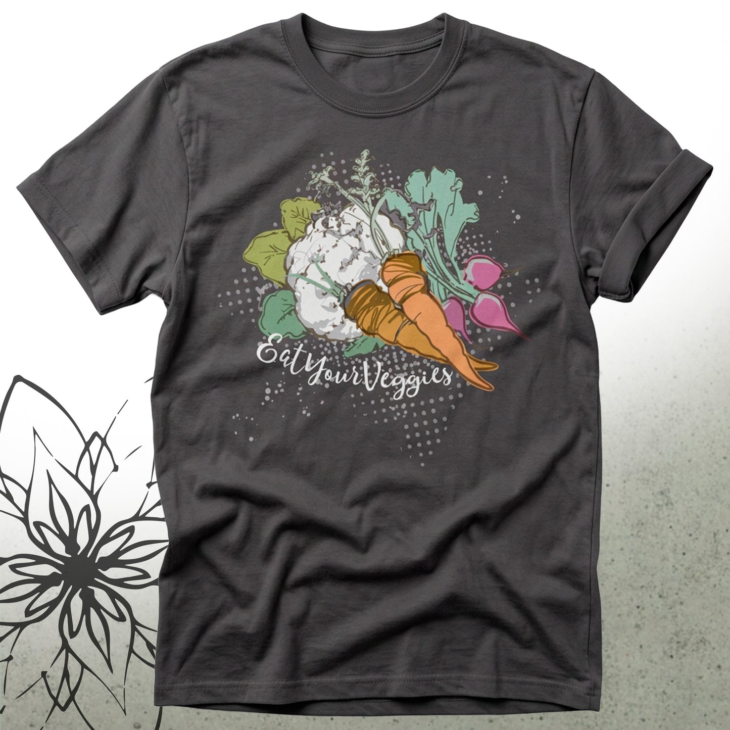 Veggie Garden Unisex Graphic T-Shirt Tee — I Be Vegan® Collection