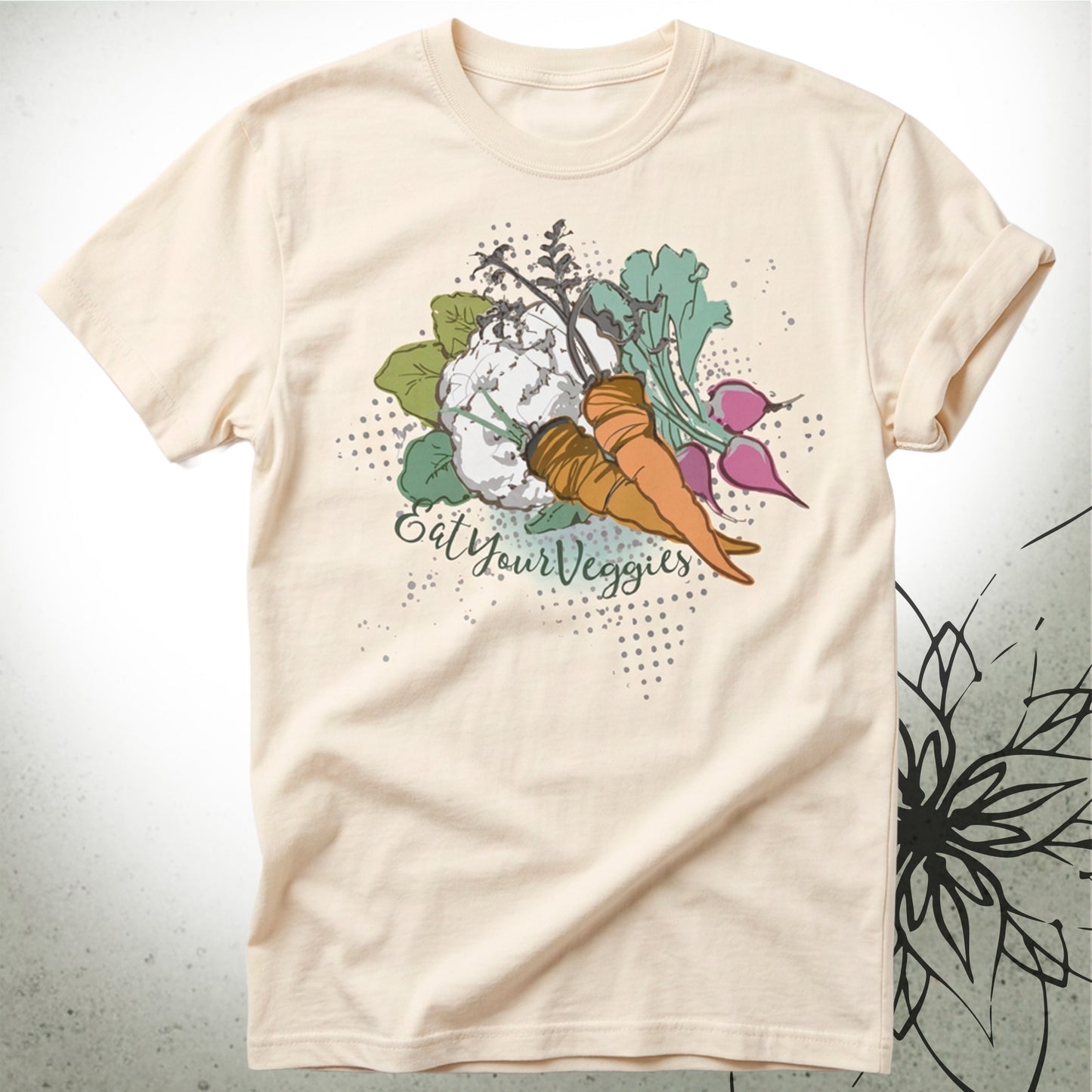 Veggie Garden Unisex Graphic T-Shirt Tee — I Be Vegan® Collection
