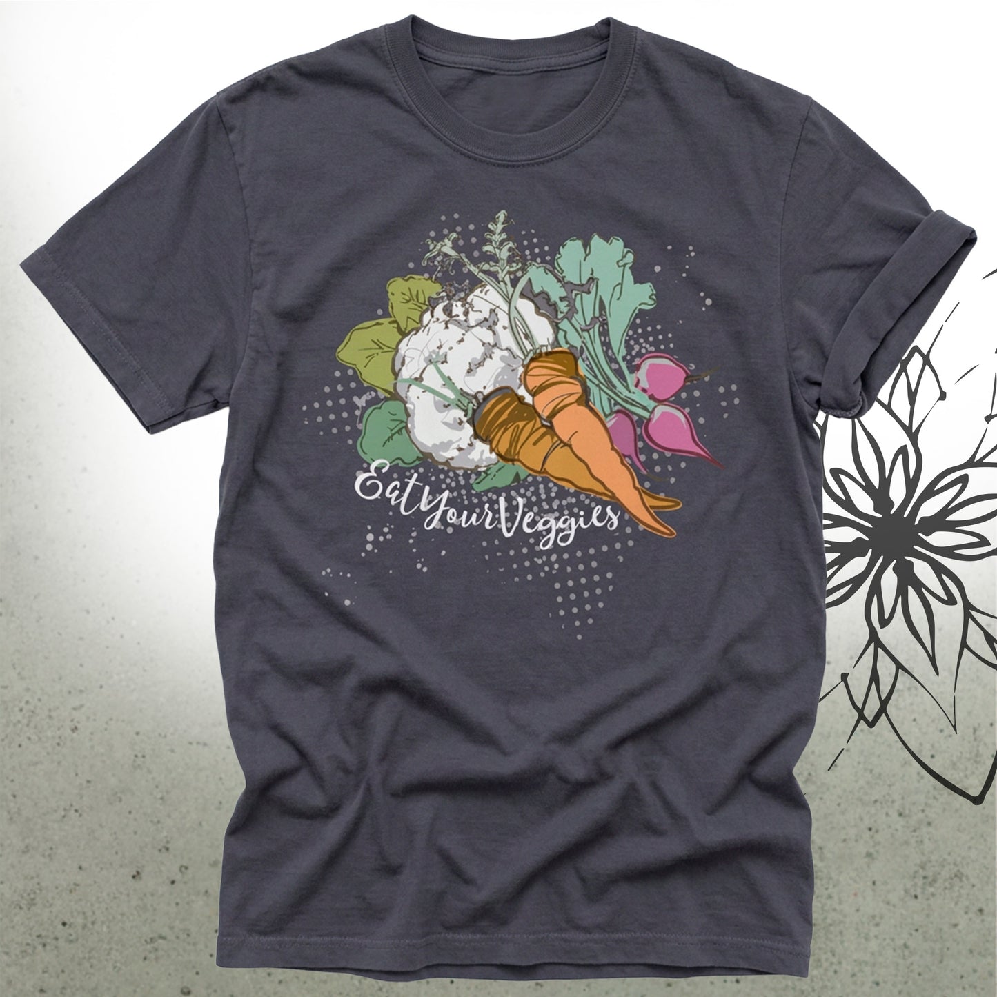 Veggie Garden Unisex Graphic T-Shirt Tee — I Be Vegan® Collection