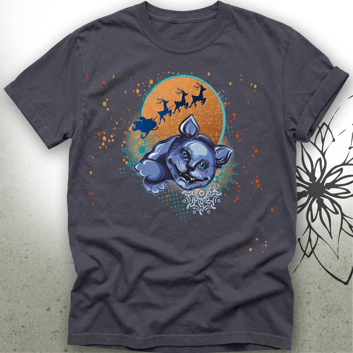 Christmas Cat Unisex Graphic T-Shirt Tee — MoonSong® Collection