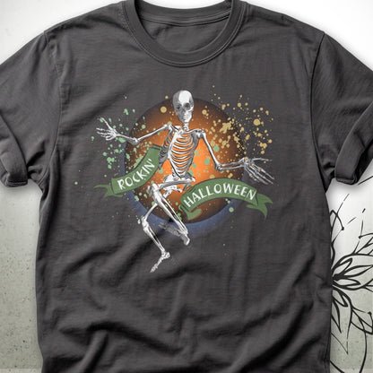 Dancing Skeleton Halloween Unisex Graphic T-Shirt Tee — MoonSong® Collection