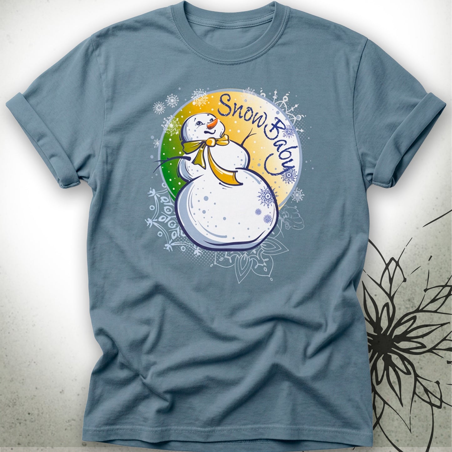Snow Baby Snowman Unisex Graphic T‑Shirt Tee — MoonSong® Collection