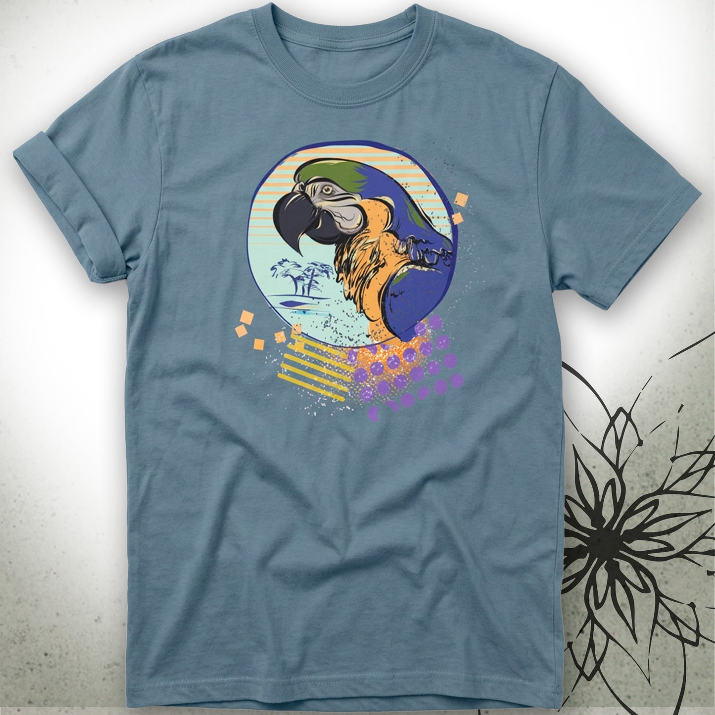 Tropical Macaw Unisex Graphic T-Shirt Tee — NomadDays® Collection