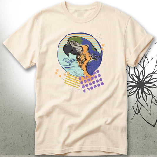 Tropical Macaw Unisex Graphic T-Shirt Tee — NomadDays® Collection