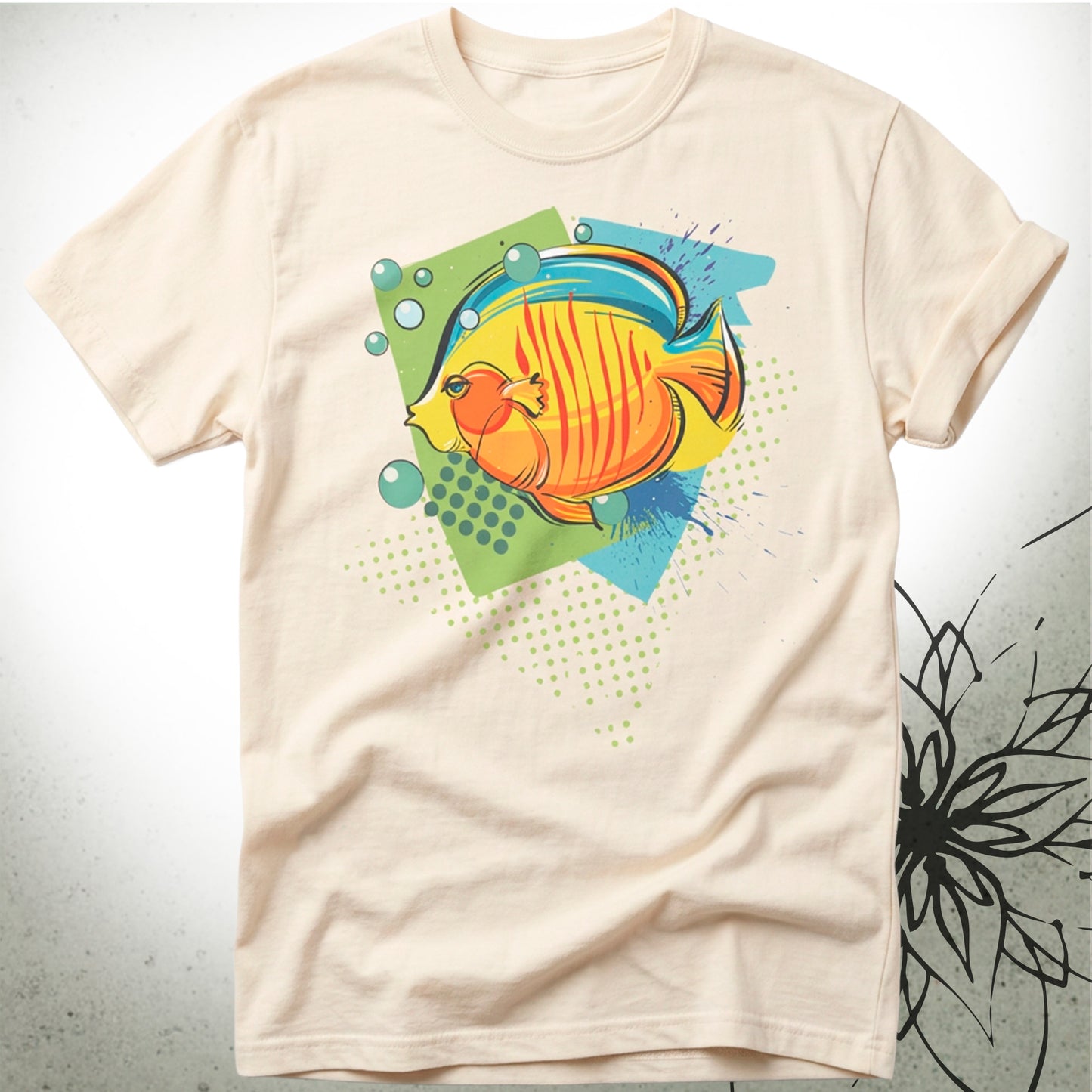 Tropical Angelfish Unisex Graphic T-Shirt Tee — ScubaCrew® Collection