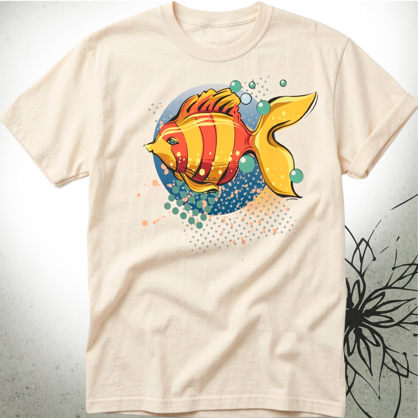 Colorful Tropical Fish Unisex Graphic T-Shirt Tee — ScubaCrew® Collection