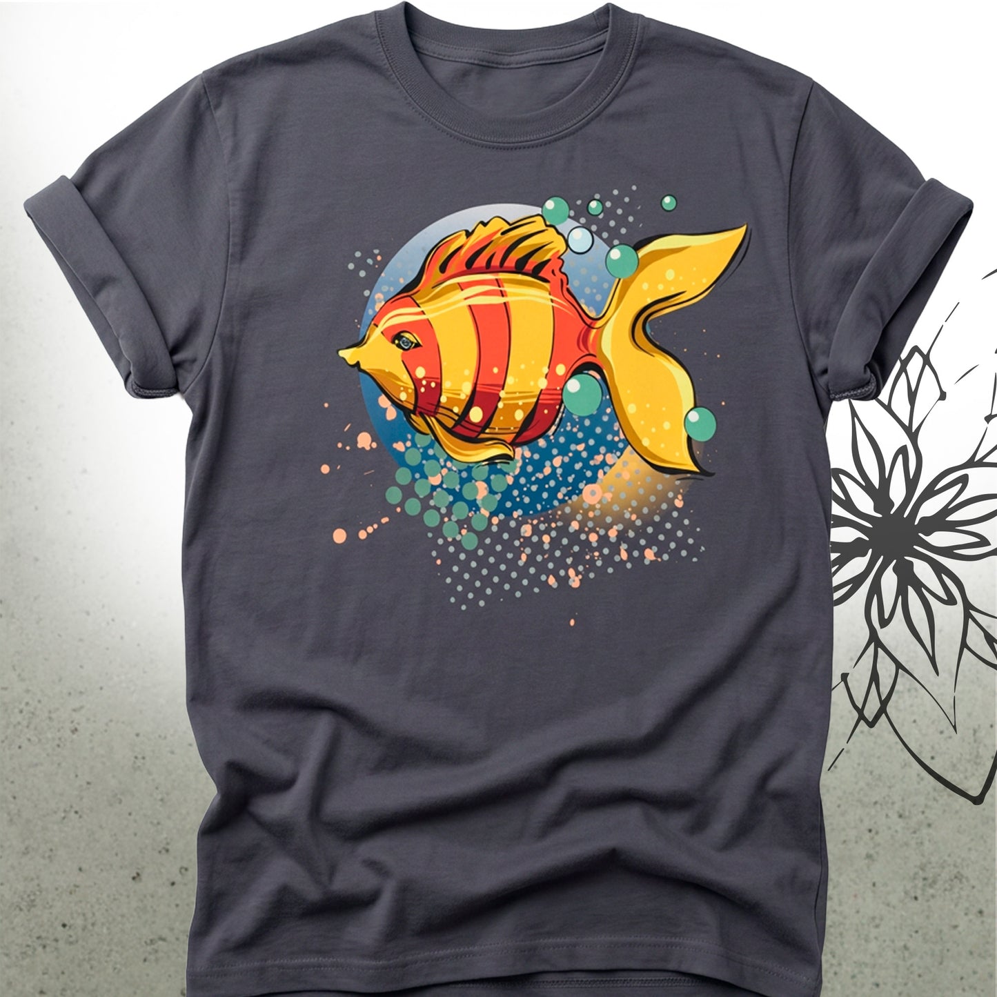 Colorful Tropical Fish Unisex Graphic T-Shirt Tee — ScubaCrew® Collection