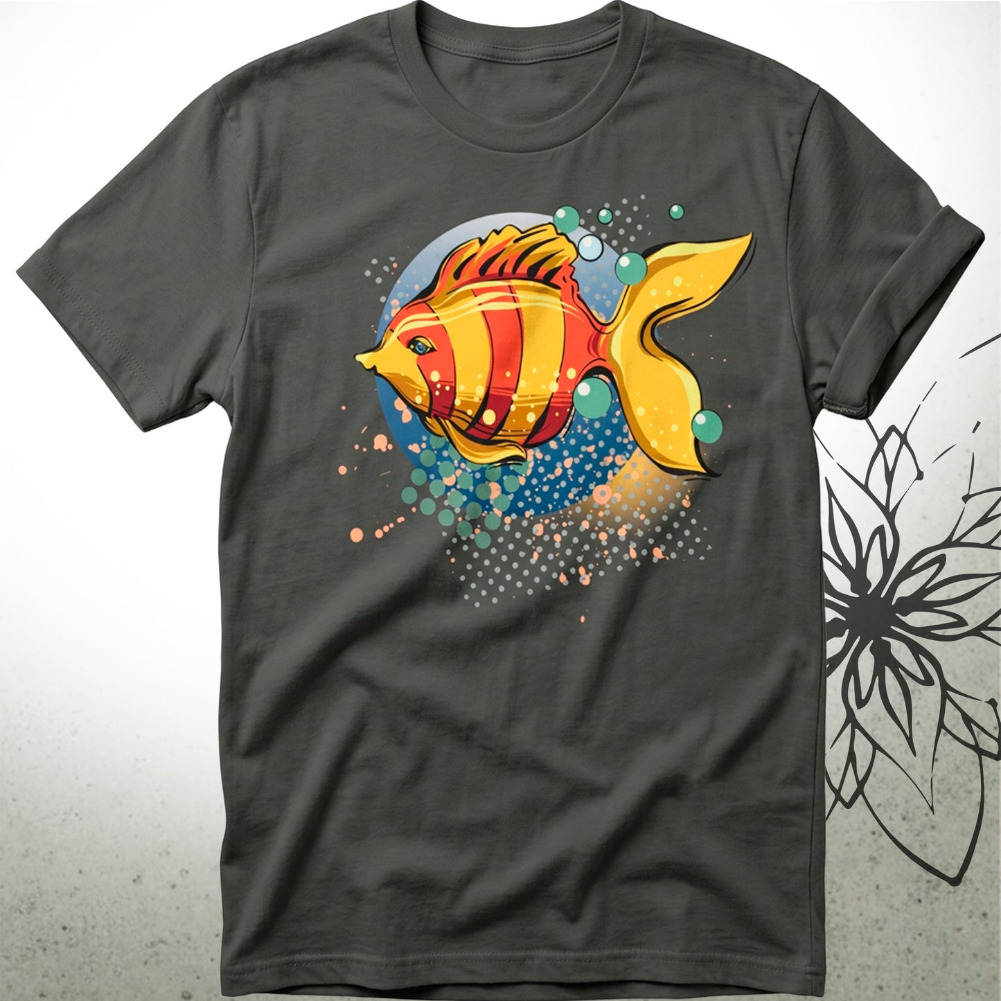 Colorful Tropical Fish Unisex Graphic T-Shirt Tee — ScubaCrew® Collection