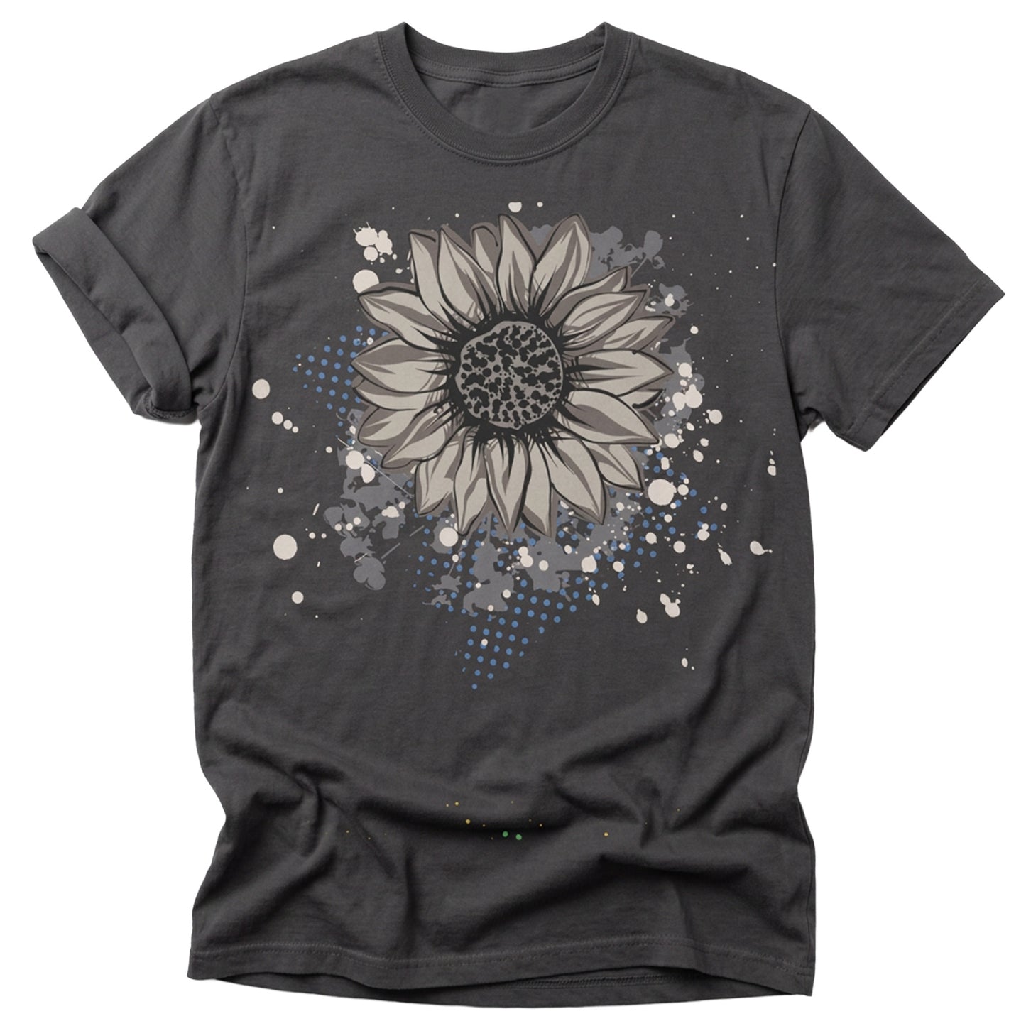 Vintage Sunflower Sketch Unisex Graphic T-Shirt Tee — VintageInk® Collection