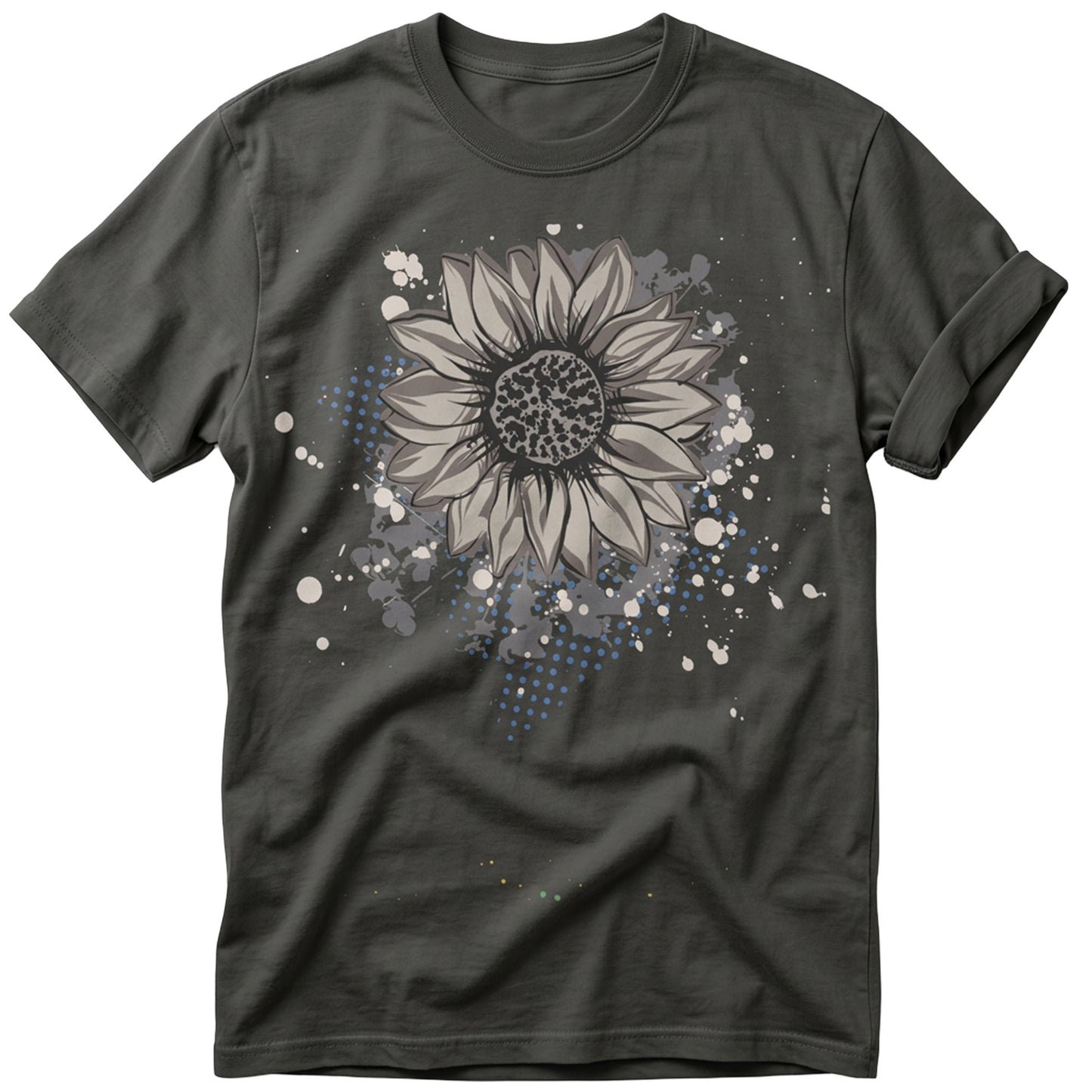 Vintage Sunflower Sketch Unisex Graphic T-Shirt Tee — VintageInk® Collection
