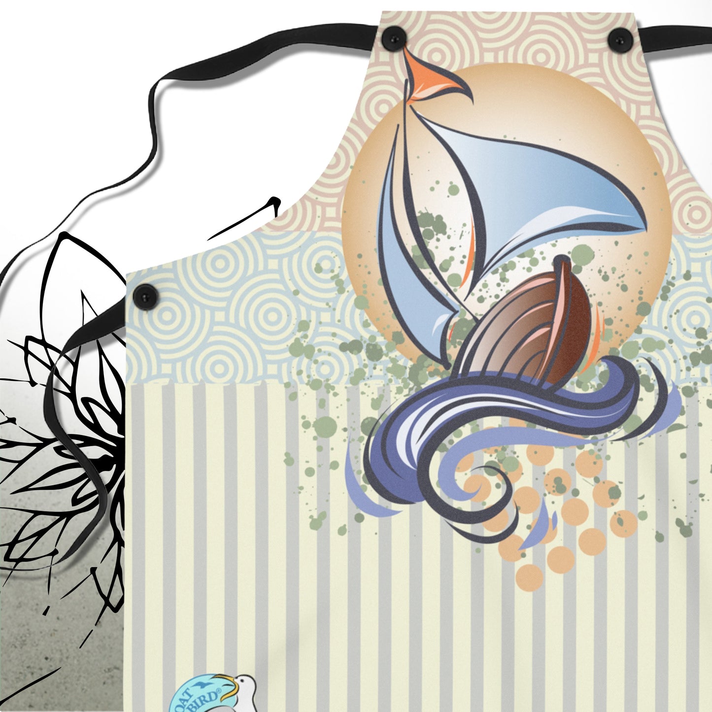 Sailboat Graphic Apron - BoatBird® Collection