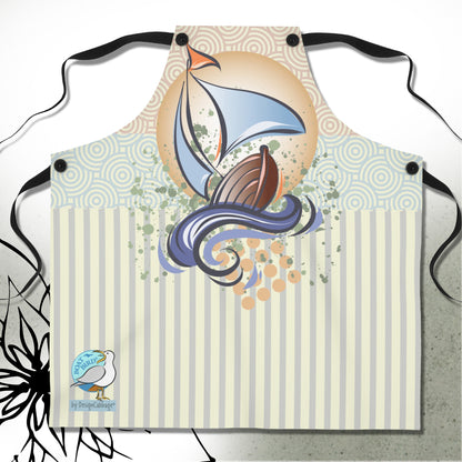 Sailboat Graphic Apron - BoatBird® Collection