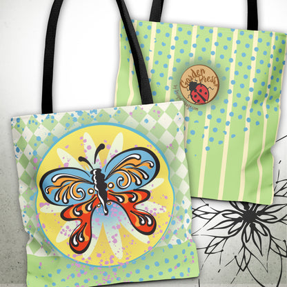 Butterfly Garden Graphic Tote Bag — GardenPress™ Collection